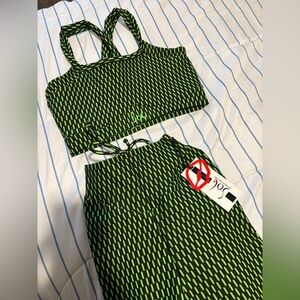Sol Beauty & Care Green Patterned Women's Intimate Set